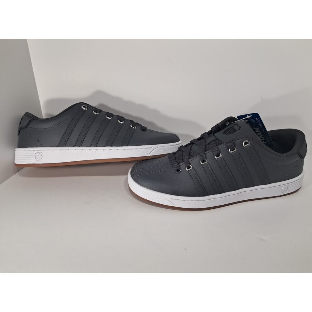 K-Swiss Men's Court Pro II CMF Sneaker Size 9.5 Color Asphalt / White / Gum